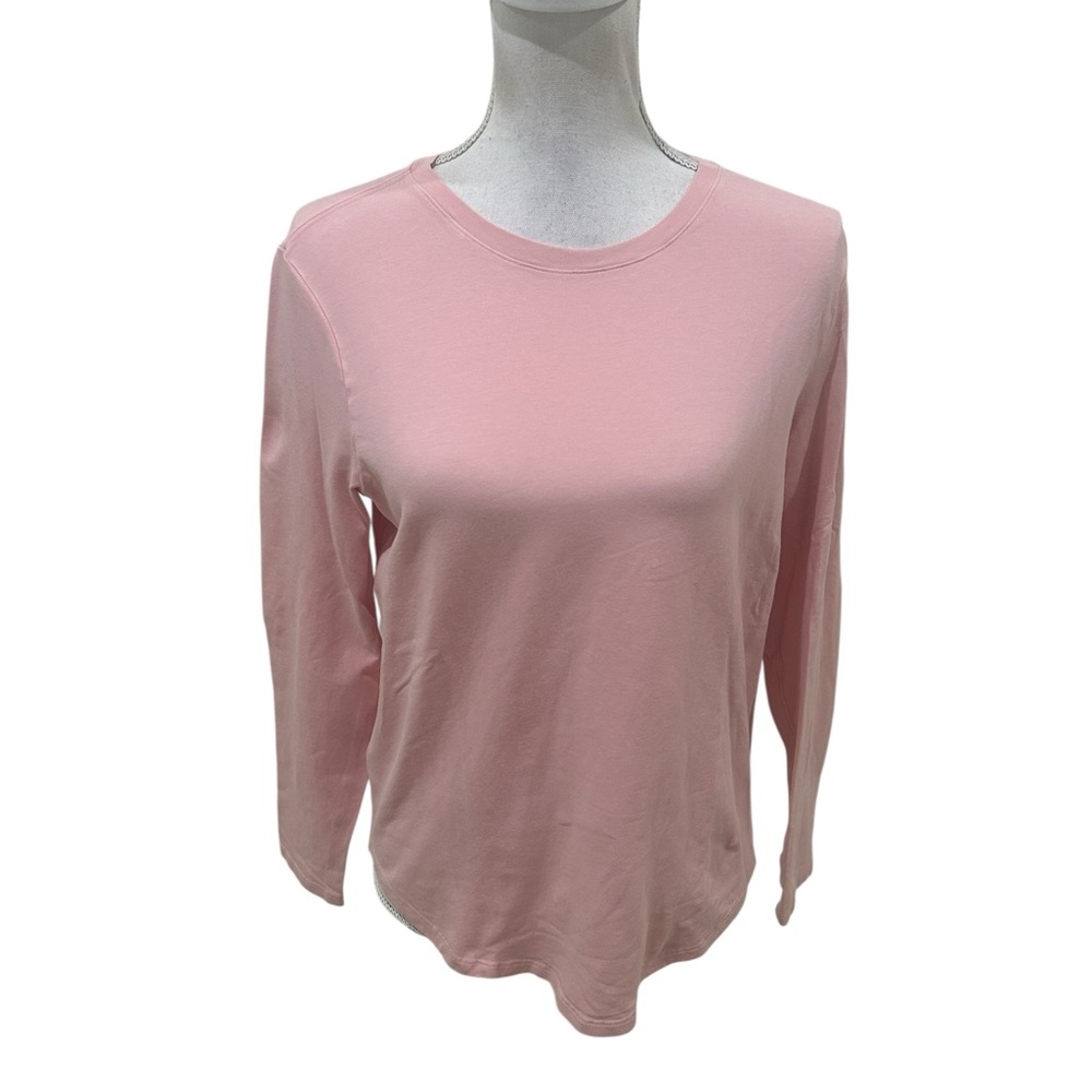 lululemon athletica Long Sleeve Crewneck Top Light peach Pink layer size 8